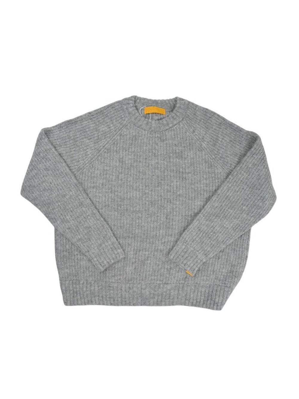 Yellow Label Co Knit Crewneck in Grey